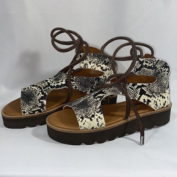 FREE PEOPLE AUBREY WRAP SANDALS NEW - Picture 4 of 10